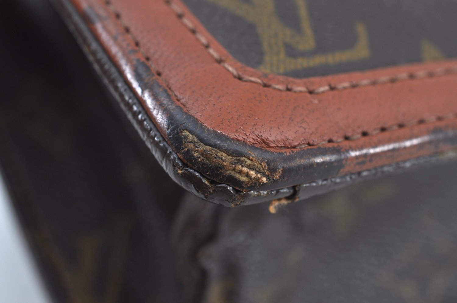 Auth Louis Vuitton Monogram Pochette Dame GM Clutch Hand Bag Old Model LV K8763