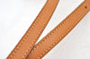 Authentic Louis Vuitton Leather Shoulder Strap For Bucket PM 27.6" Beige K8778