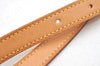 Authentic Louis Vuitton Leather Shoulder Strap For Bucket GM 31.9" Beige K8783