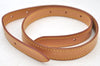 Authentic Louis Vuitton Leather Shoulder Strap For Bucket GM 31.9" Beige K8787