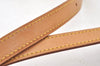 Authentic Louis Vuitton Leather Shoulder Strap For Bucket GM 31.9" Beige K8787