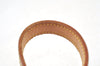 Authentic Louis Vuitton Leather Shoulder Strap For Bucket PM 27.6" Beige K8788