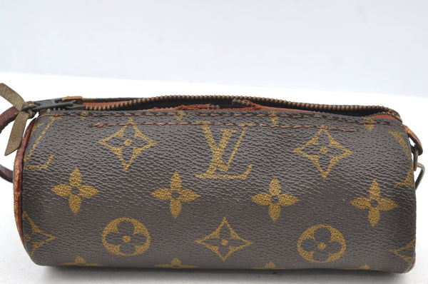 Authentic Louis Vuitton Monogram Papillon Pouch Old Model LV Junk K8828