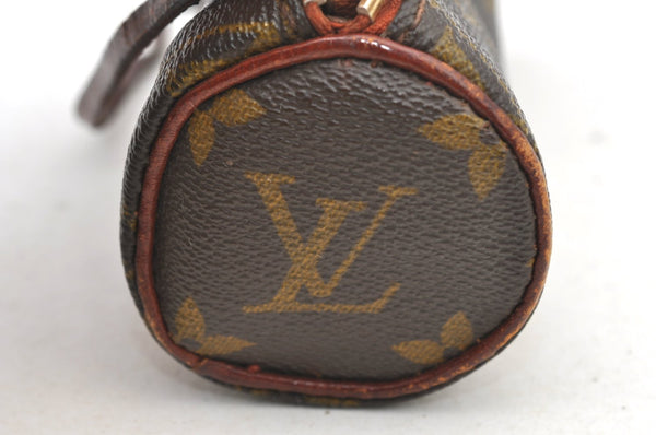 Authentic Louis Vuitton Monogram Papillon Pouch Old Model LV Junk K8828