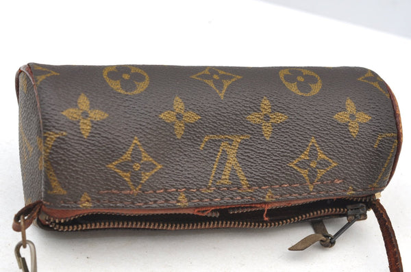 Authentic Louis Vuitton Monogram Papillon Pouch Old Model LV Junk K8828