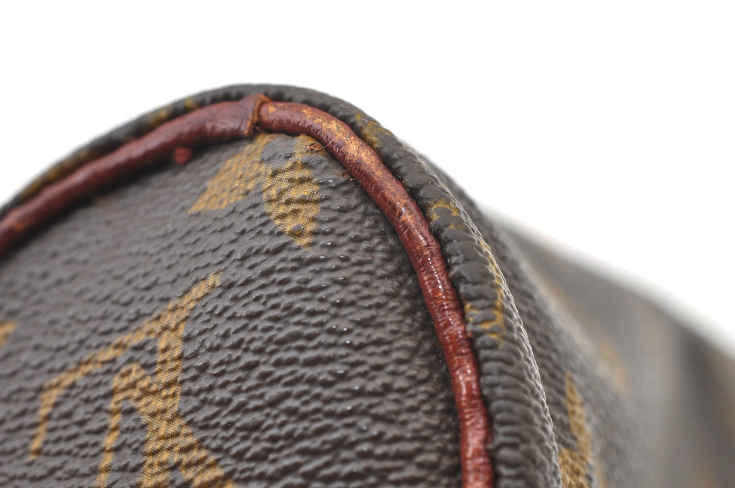 Authentic Louis Vuitton Monogram Papillon Pouch Old Model LV Junk K8828