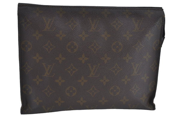 Auth Louis Vuitton Monogram Poche Toilette 26 Cosmetics Pouch Old Model LV K8829