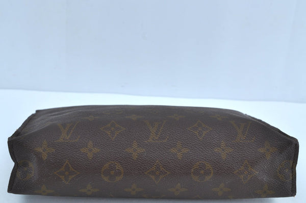 Auth Louis Vuitton Monogram Poche Toilette 26 Cosmetics Pouch Old Model LV K8829