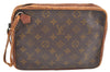 Authentic Louis Vuitton Monogram Pochette Sport Clutch Bag Old Model Junk K8830