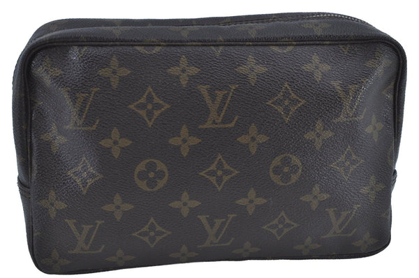 Auth Louis Vuitton Monogram Trousse Toilette 23 Clutch Bag M47524 Junk K8833