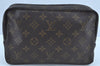 Auth Louis Vuitton Monogram Trousse Toilette 23 Clutch Bag M47524 Junk K8833