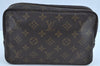 Auth Louis Vuitton Monogram Trousse Toilette 23 Clutch Bag M47524 Junk K8833
