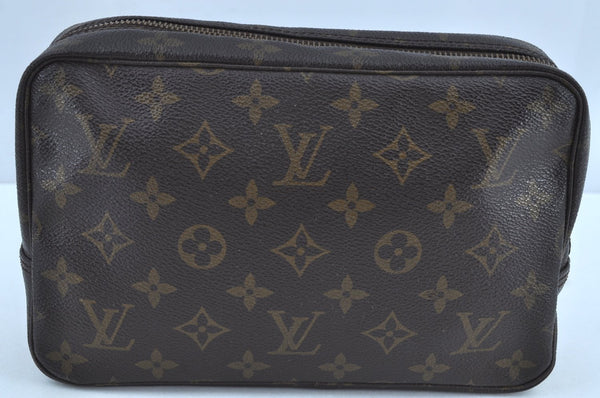 Auth Louis Vuitton Monogram Trousse Toilette 23 Clutch Bag M47524 Junk K8833