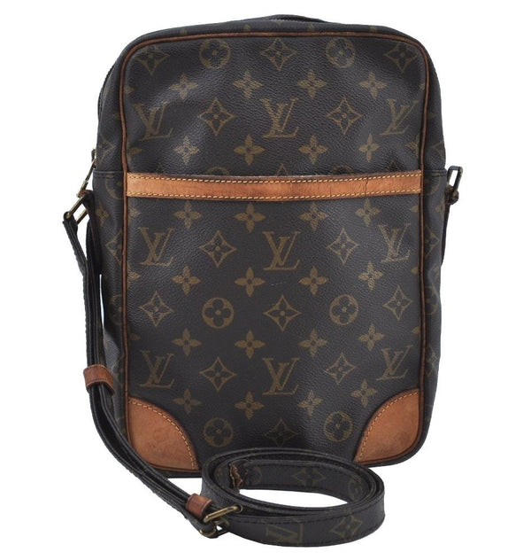 Authentic Louis Vuitton Monogram Danube MM Shoulder Cross Bag M45264 Junk K8837