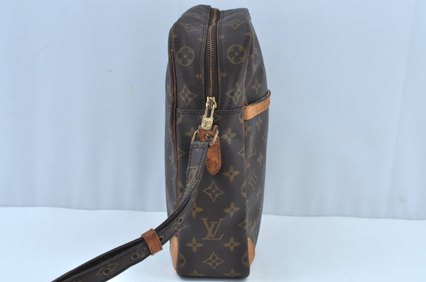 Authentic Louis Vuitton Monogram Danube MM Shoulder Cross Bag M45264 Junk K8837