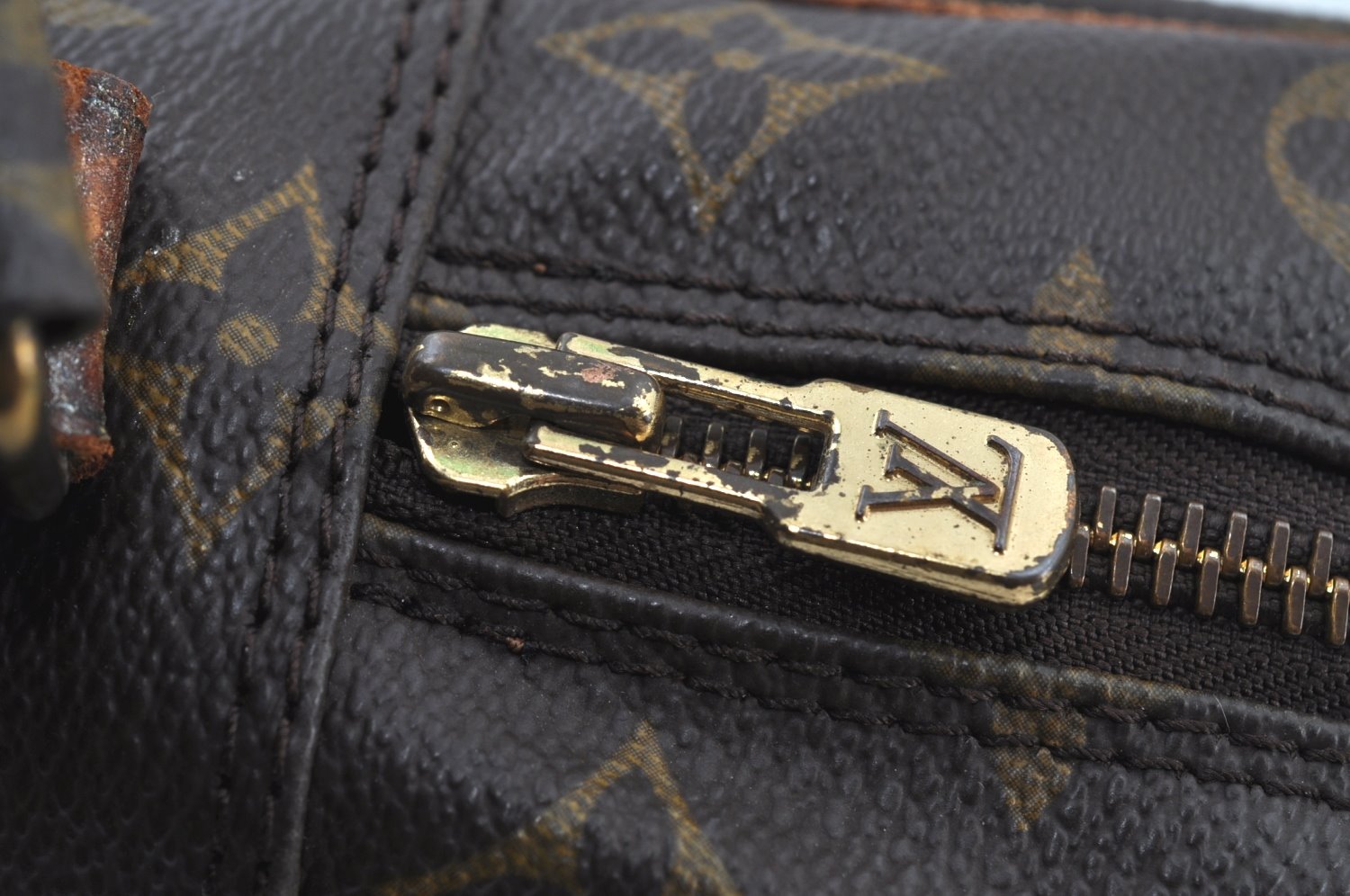 Authentic Louis Vuitton Monogram Danube MM Shoulder Cross Bag M45264 Junk K8837