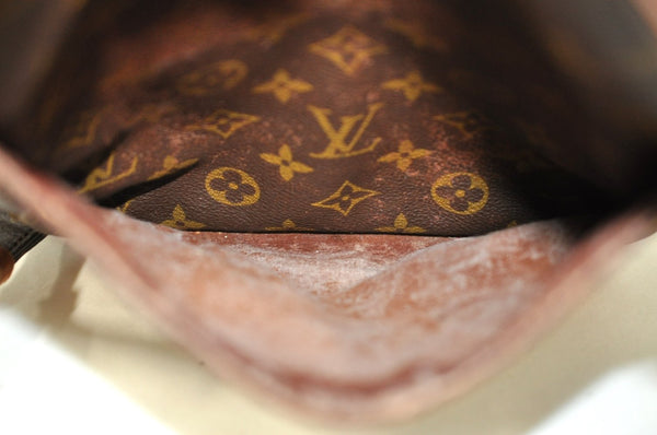 Authentic Louis Vuitton Monogram Danube MM Shoulder Cross Bag M45264 Junk K8837