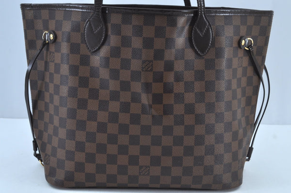 Authentic Louis Vuitton Damier Neverfull MM Shoulder Tote Bag N41358 LV K8854