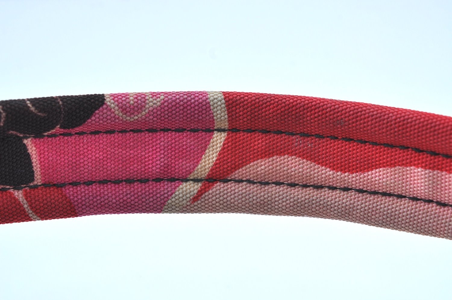 Authentic GUCCI Shoulder Hand Bag Purse Nylon Leather Pink Junk K8861