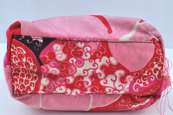 Authentic GUCCI Shoulder Hand Bag Purse Nylon Leather Pink Junk K8861