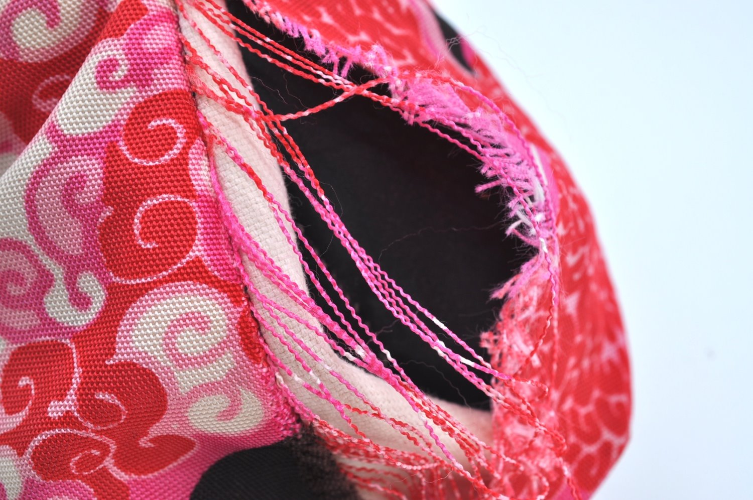 Authentic GUCCI Shoulder Hand Bag Purse Nylon Leather Pink Junk K8861