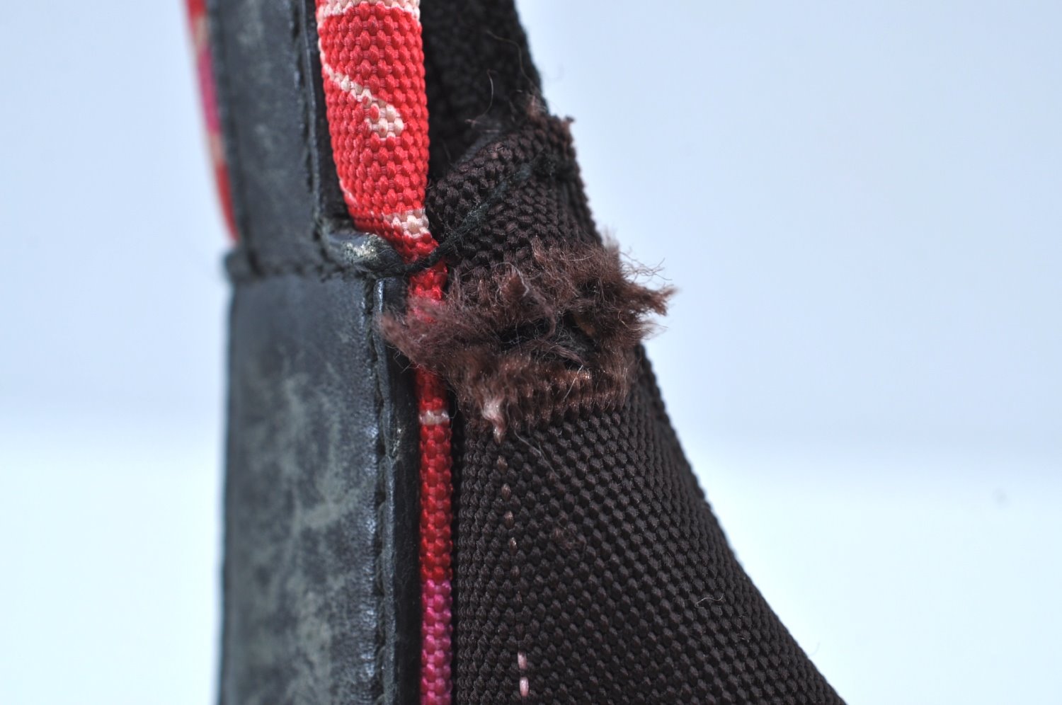 Authentic GUCCI Shoulder Hand Bag Purse Nylon Leather Pink Junk K8861