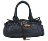 Authentic Chloe Paddington Vintage Leather Shoulder Hand Bag Purse Black K8868