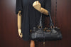 Authentic Chloe Paddington Vintage Leather Shoulder Hand Bag Purse Black K8868