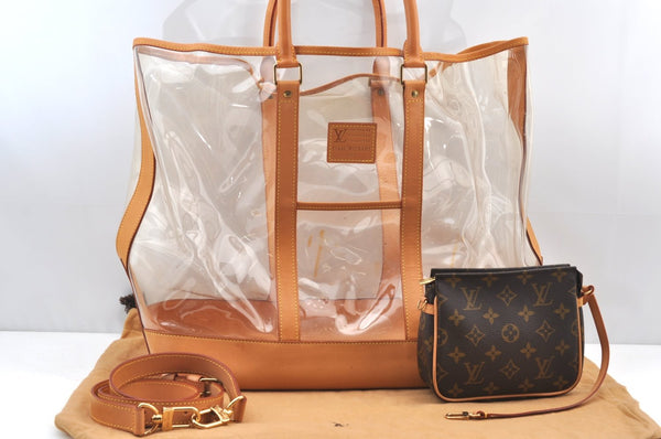 Auth Louis Vuitton Seven Designers Isaac Mizrahi Tote Bag M99027 Clear K8871