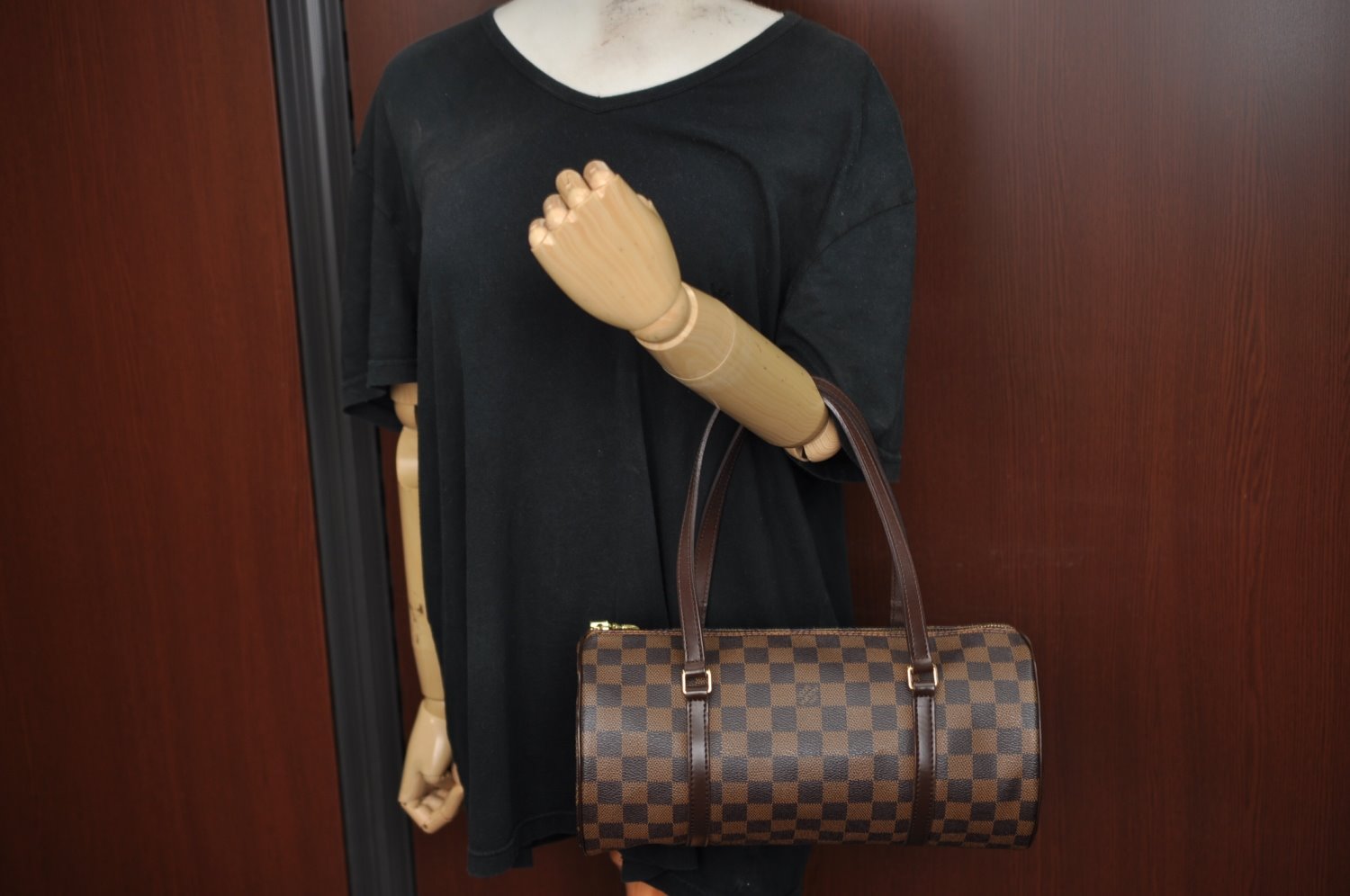 Authentic Louis Vuitton Damier Papillon 30 Hand Bag Purse N51303 LV K8872