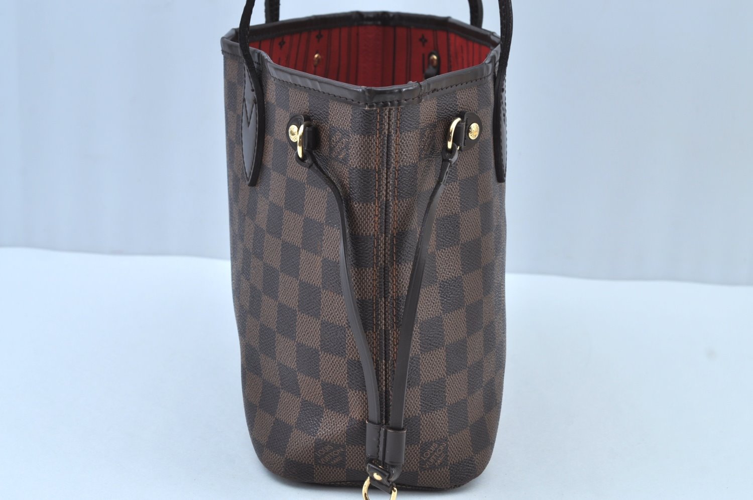 Authentic Louis Vuitton Damier Neverfull PM Shoulder Tote Bag N51109 LV K8873