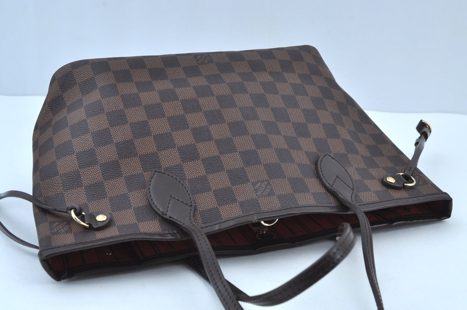 Authentic Louis Vuitton Damier Neverfull PM Shoulder Tote Bag N51109 LV K8873