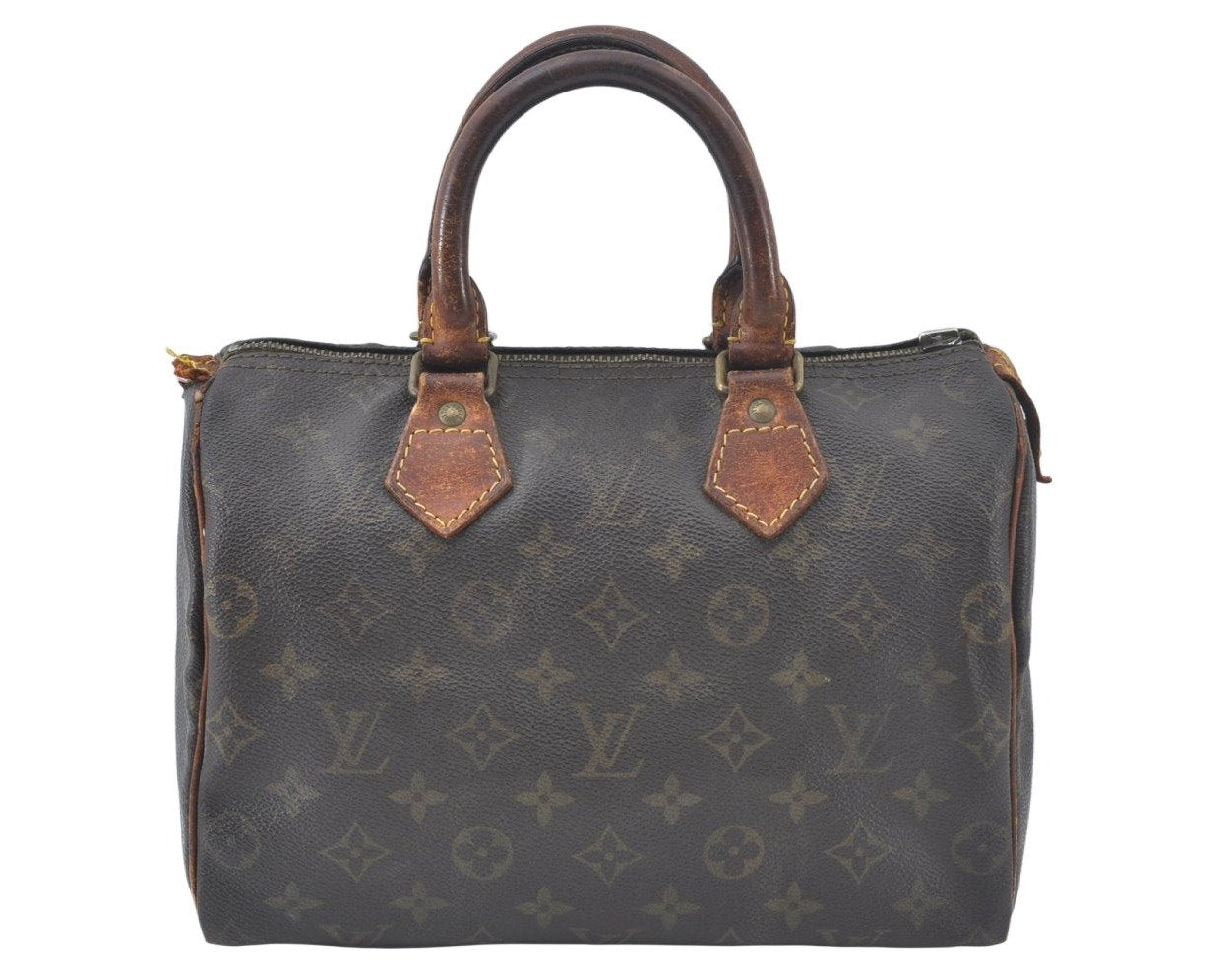 Authentic Louis Vuitton Monogram Speedy 25 Boston Hand Bag M41528 LV Junk K8879