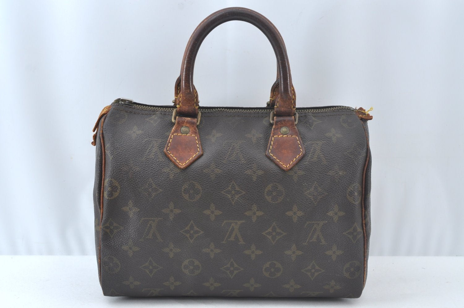 Authentic Louis Vuitton Monogram Speedy 25 Boston Hand Bag M41528 LV Junk K8879