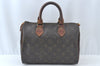 Authentic Louis Vuitton Monogram Speedy 25 Boston Hand Bag M41528 LV Junk K8879