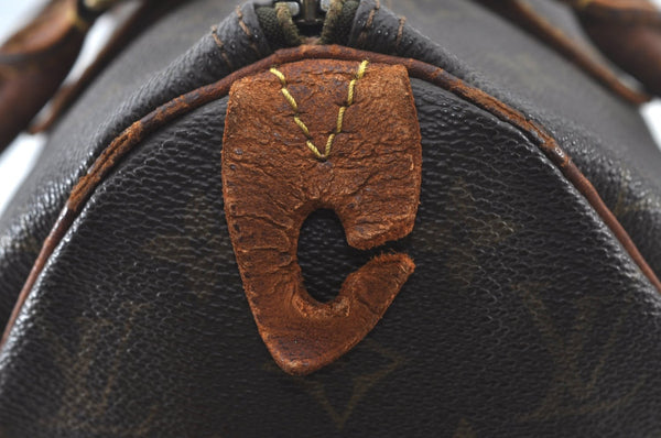 Authentic Louis Vuitton Monogram Speedy 25 Boston Hand Bag M41528 LV Junk K8879