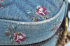 Authentic GUCCI GG Marmont Chain Shoulder Cross Body Bag Denim 447632 Blue K8880