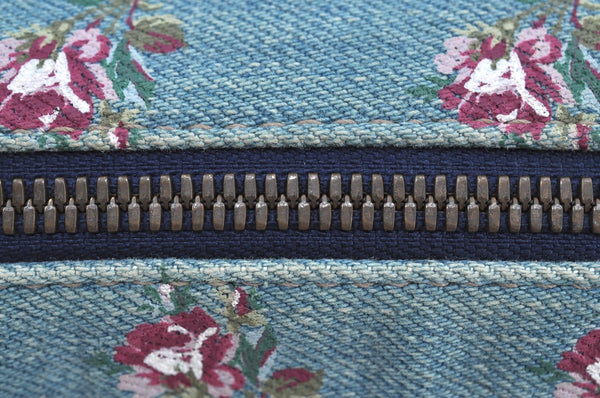 Authentic GUCCI GG Marmont Chain Shoulder Cross Body Bag Denim 447632 Blue K8880