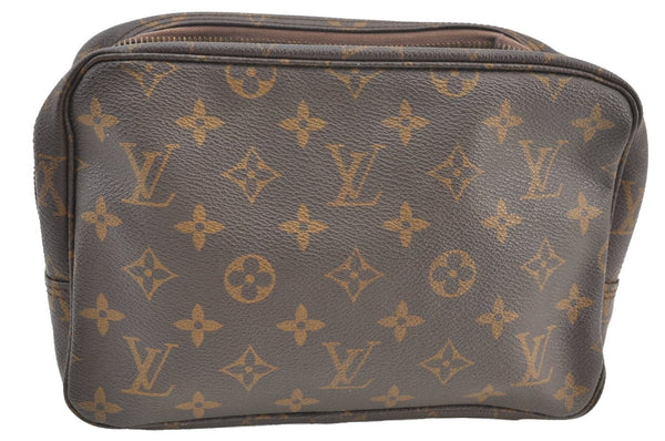 Auth Louis Vuitton Monogram Trousse Toilette 23 Clutch Bag M47524 Junk K8885
