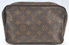 Auth Louis Vuitton Monogram Trousse Toilette 23 Clutch Bag M47524 Junk K8885