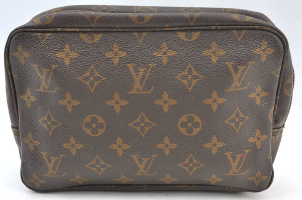 Auth Louis Vuitton Monogram Trousse Toilette 23 Clutch Bag M47524 Junk K8885