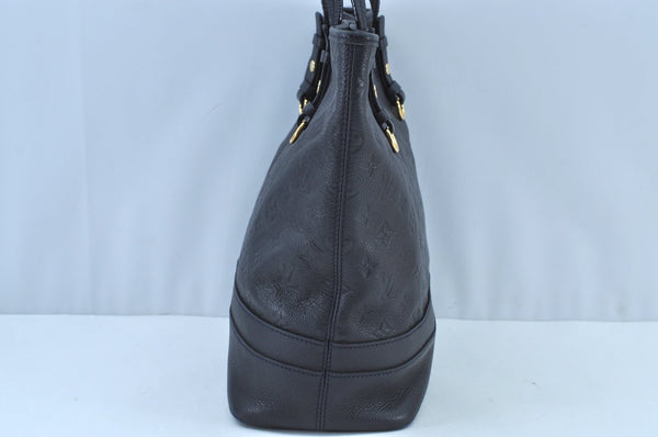 Auth Louis Vuitton Monogram Empreinte Citadine PM Tote Bag Navy M40517 LV K8888