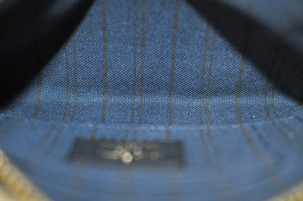 Auth Louis Vuitton Monogram Empreinte Citadine PM Tote Bag Navy M40517 LV K8888