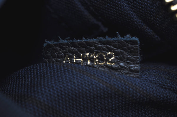 Auth Louis Vuitton Monogram Empreinte Citadine PM Tote Bag Navy M40517 LV K8888