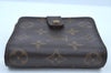 Authentic Louis Vuitton Monogram Compact Zip Bifold Wallet Purse M61667 LV K8890