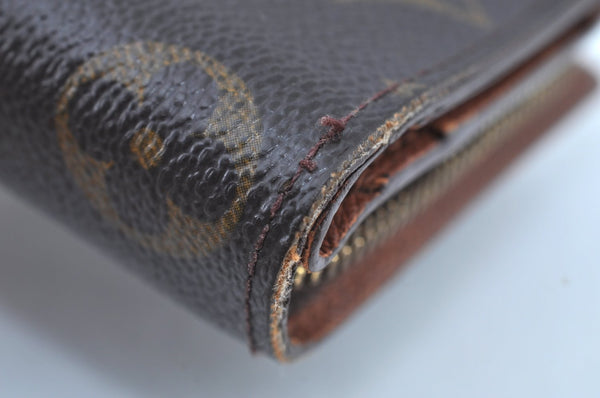 Authentic Louis Vuitton Monogram Compact Zip Bifold Wallet Purse M61667 LV K8890
