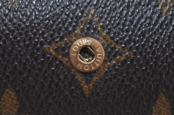 Authentic Louis Vuitton Monogram Compact Zip Bifold Wallet Purse M61667 LV K8890