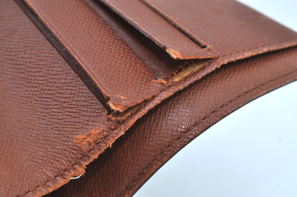 Authentic Louis Vuitton Monogram Compact Zip Bifold Wallet Purse M61667 LV K8890
