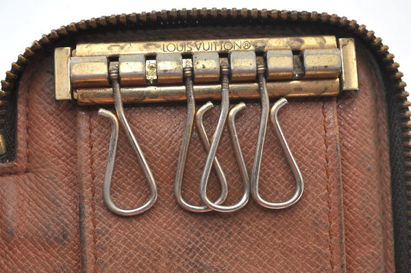 Authentic Louis Vuitton Monogram Pochette 6 Cles Key Case Holder M62610 LV K8891