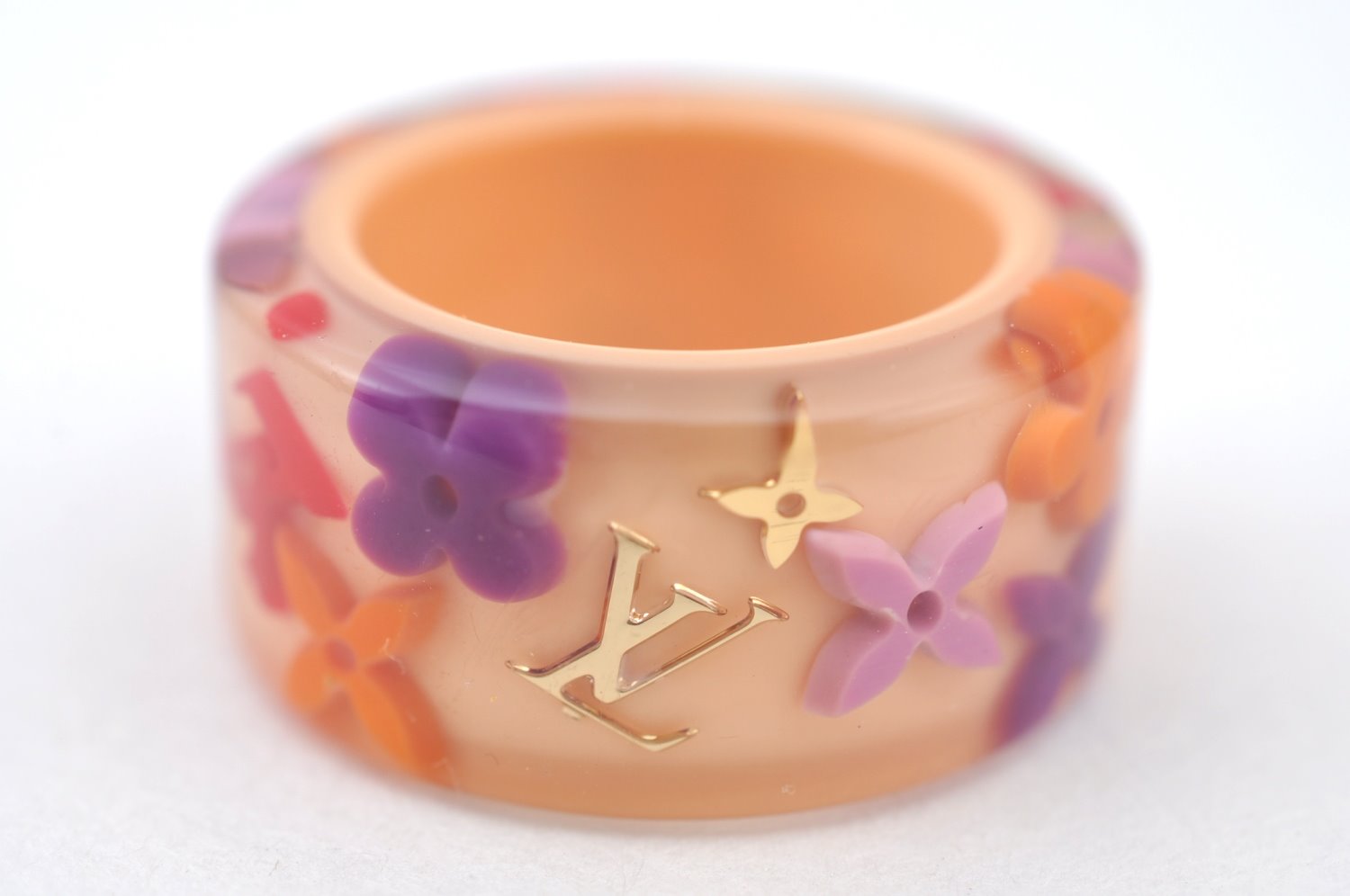 Authentic Louis Vuitton Berg Farandole Ring Pink M65037 Size 12 LV K8892